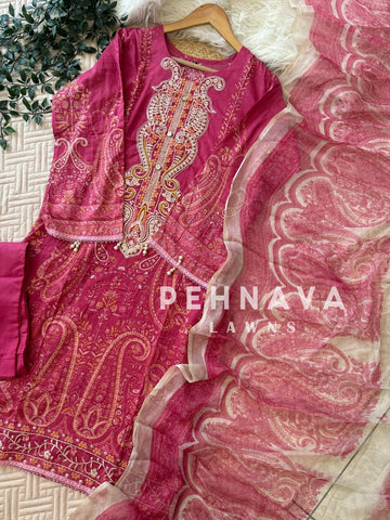 Cotton Printed Casual Suit-1276