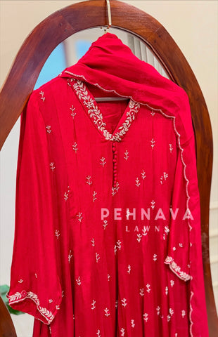 Handworked Anarkali Attire