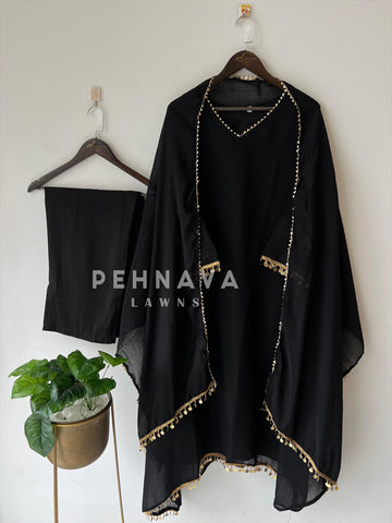 Tassel Work Three Piece(5-7 Days Delivery Time) - Pehnava Lawns