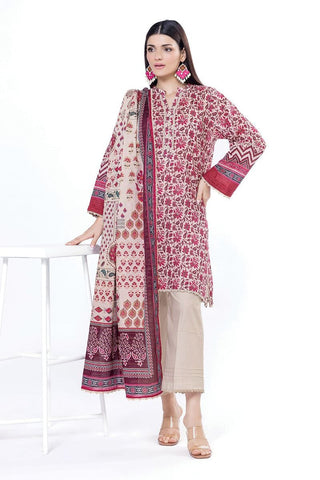 Khaadi Unstitched Printed Lawn suit-0112
