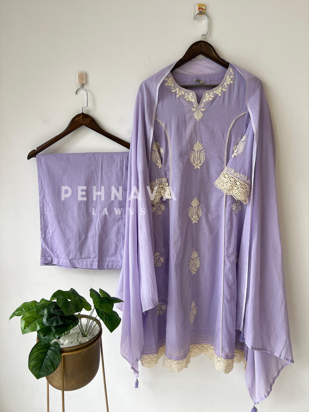 Mulcotton Embroidered Suit-4141 - Pehnava Lawns