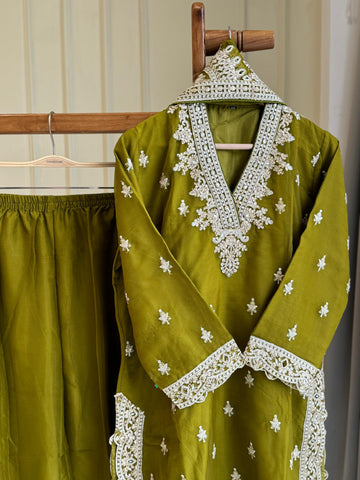 Chinnon Party wear suit with lace detailings
