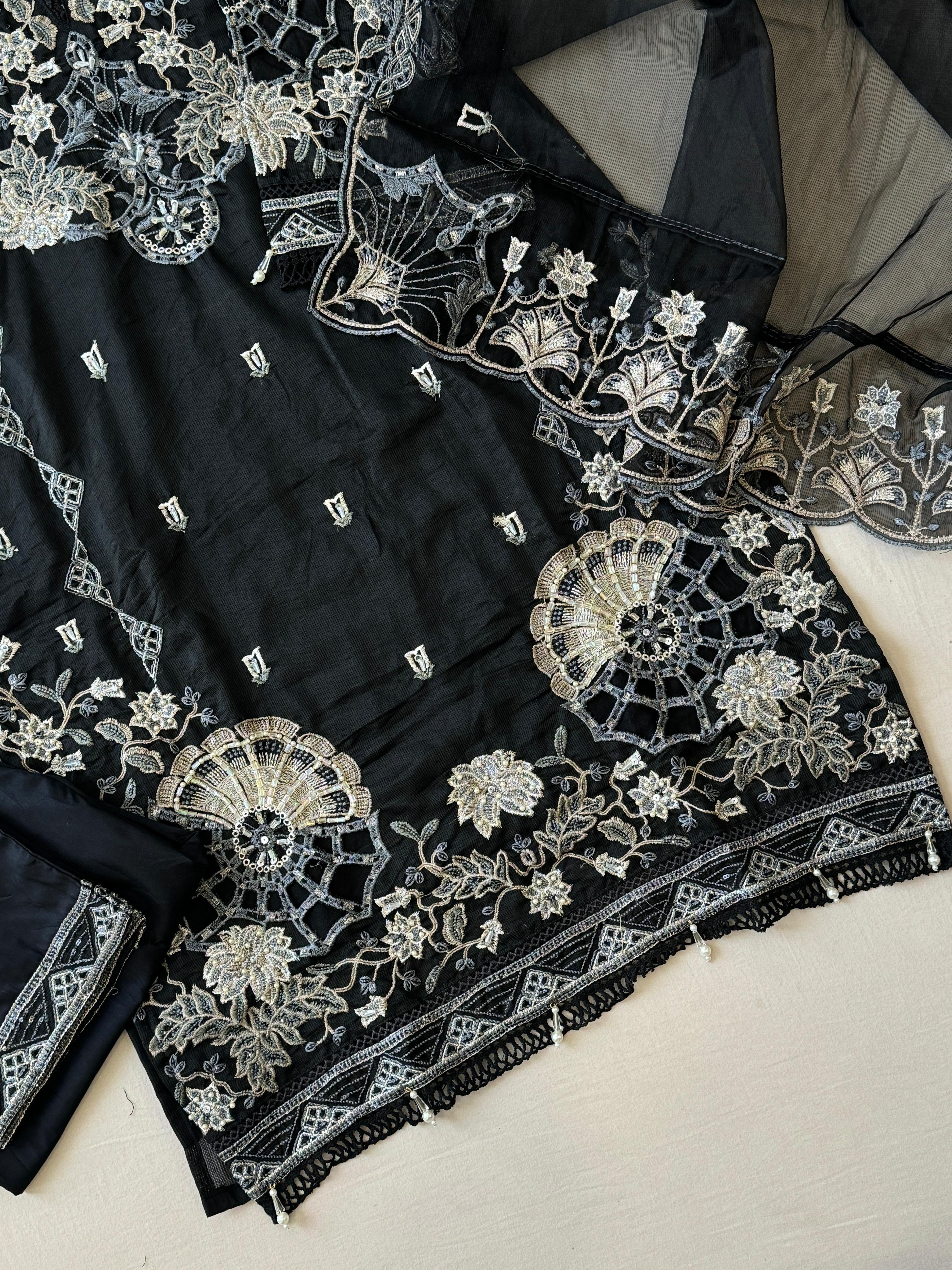 Embroidered Suit Set