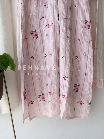 Floral Striped Imported Three Piece Set-298