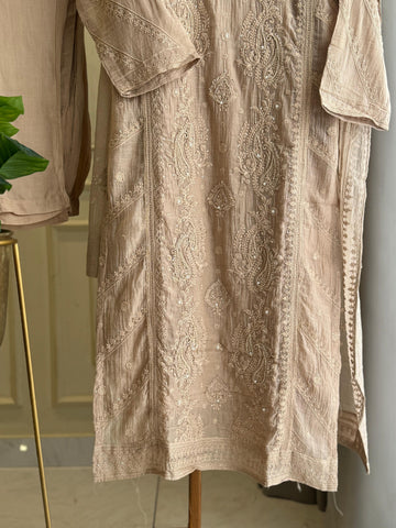 Chikankari Handworked Straight Cut Suit