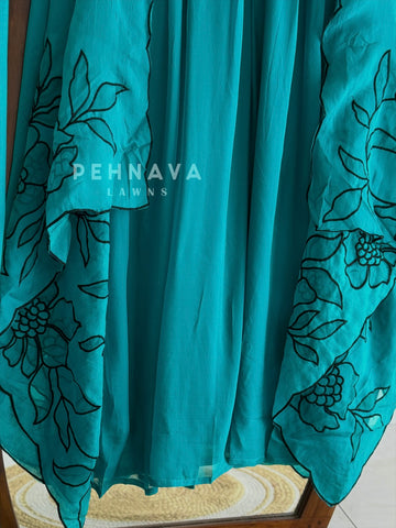 Embroidered Dupatta Suit Set
