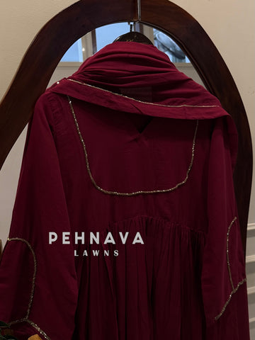 Minimal Flared Anarkali suit