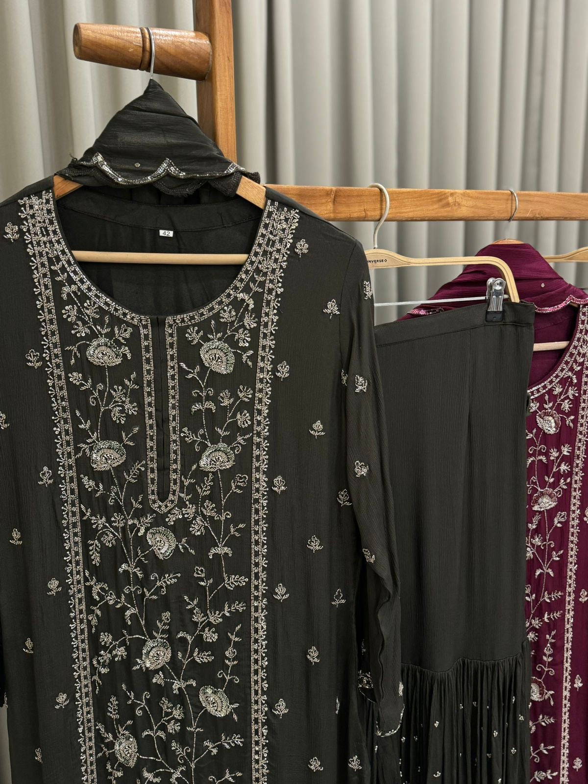 Pure Heavy Handworked Chinnon Suit-0191