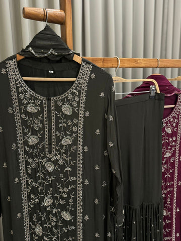 Pure Heavy Handworked Chinnon Suit-0191