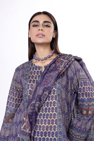 Khaadi Unstitched Printed Lawn suit-0119