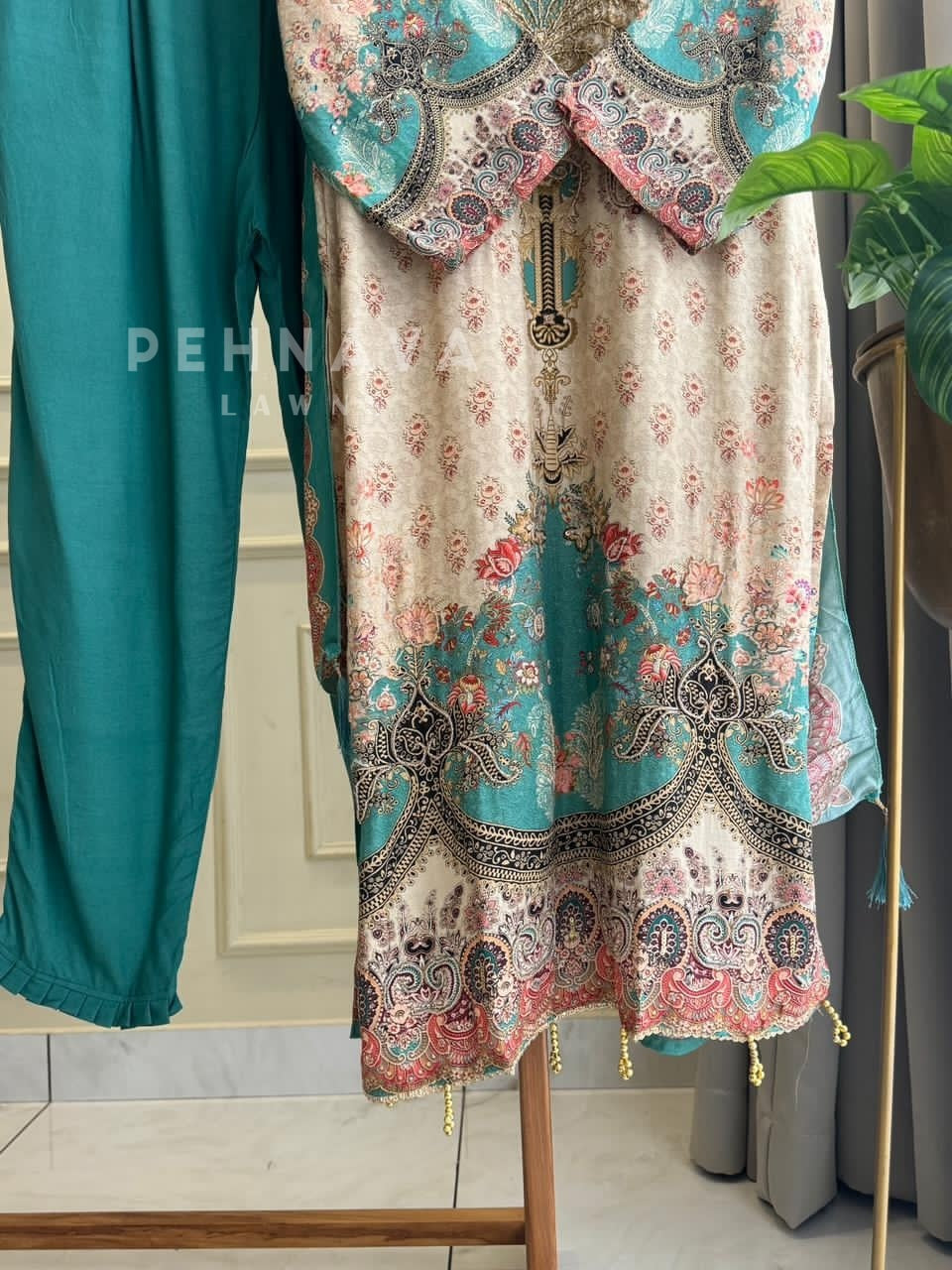 Printed Muslin Suit Set-306