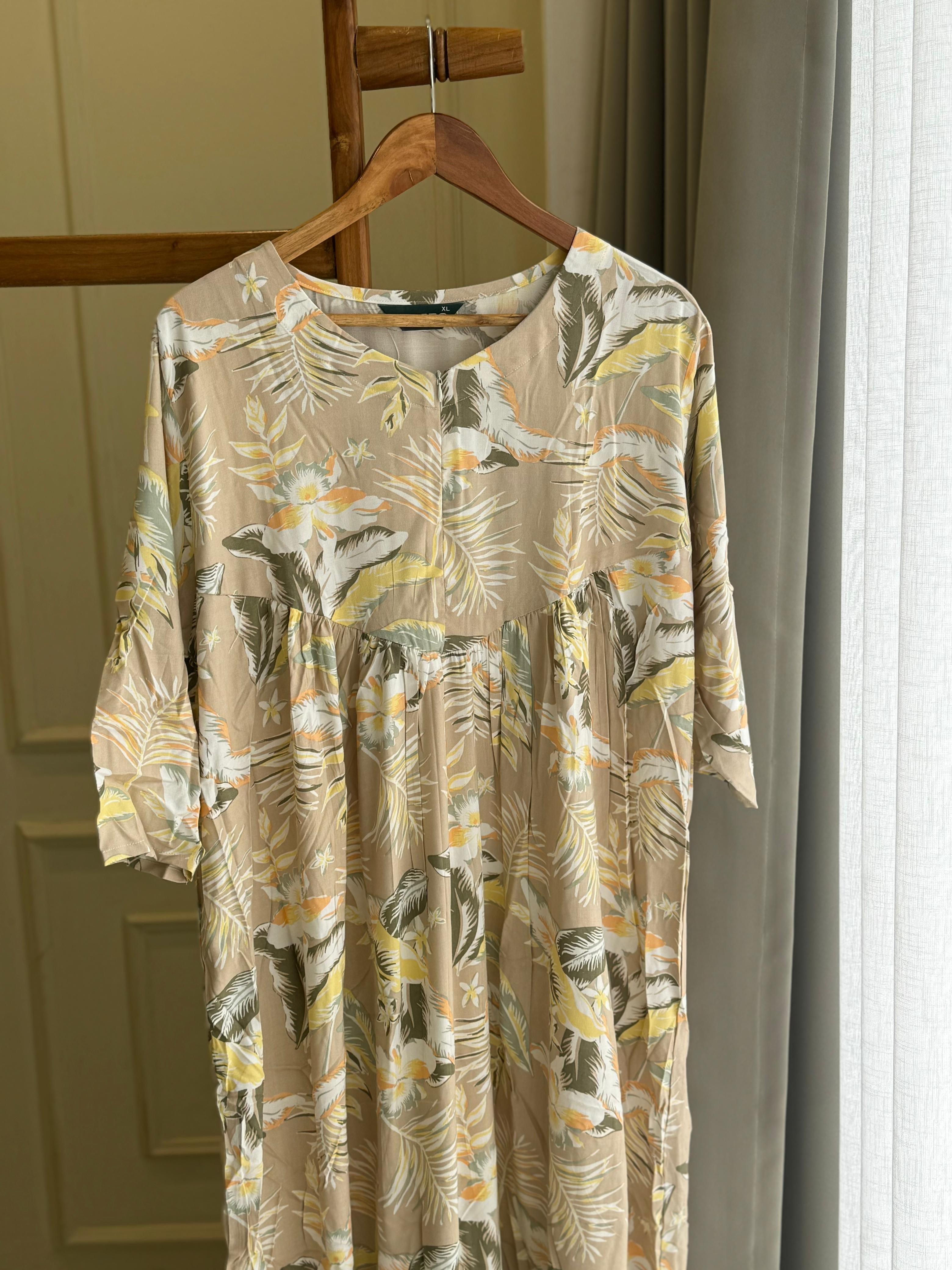 Imported Floral Night Dress-8