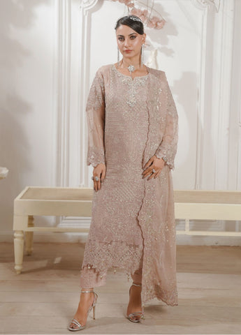 GLAMOURA BY NOOR'S SEMI-STITCHED 3PC | D-04