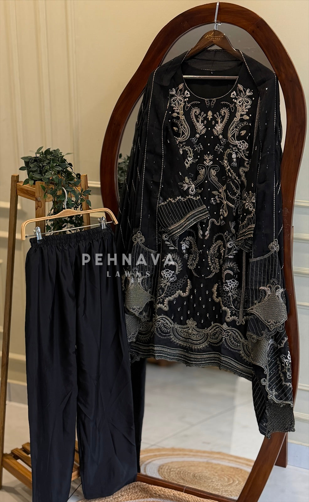 Heavy Embroidered Chiffon Suit 1033