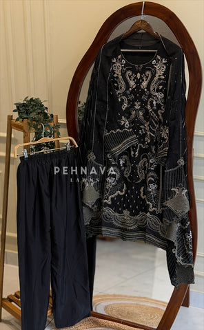 Heavy Embroidered Chiffon Suit 1033