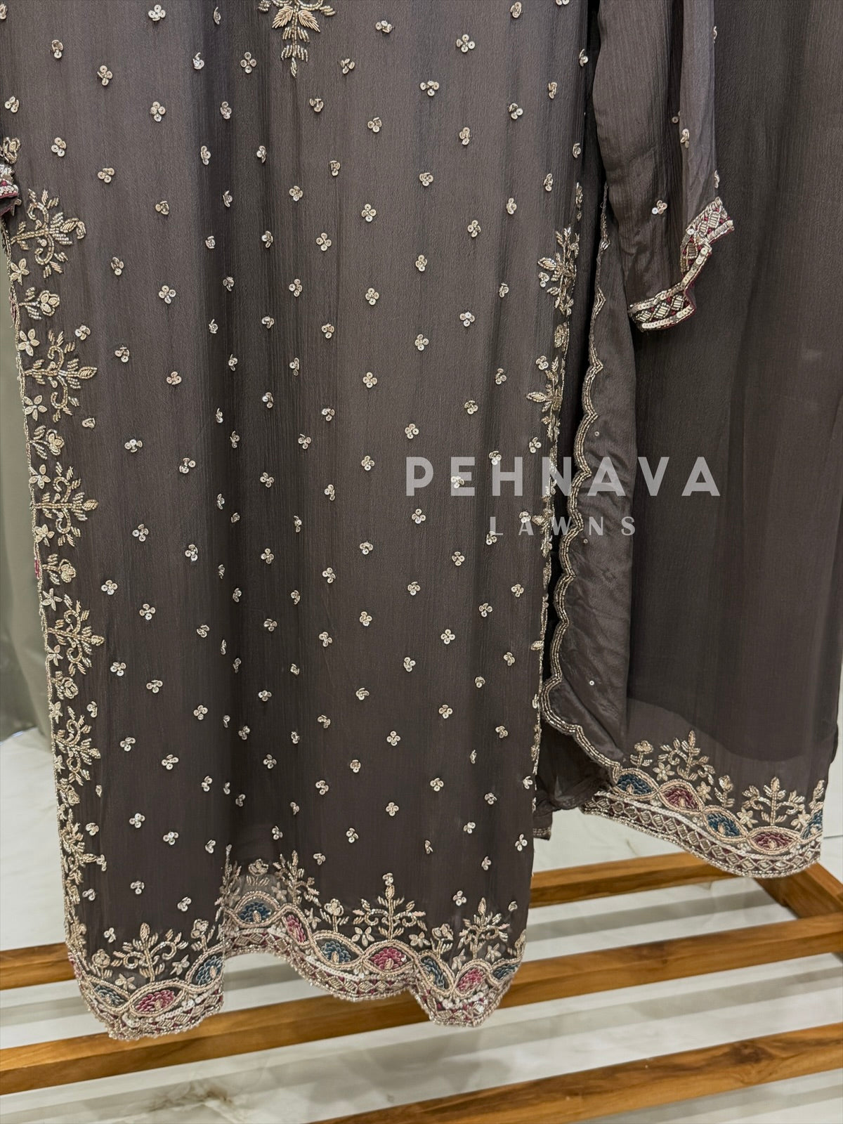 Premium Handworked Chinnon Suit-U4066