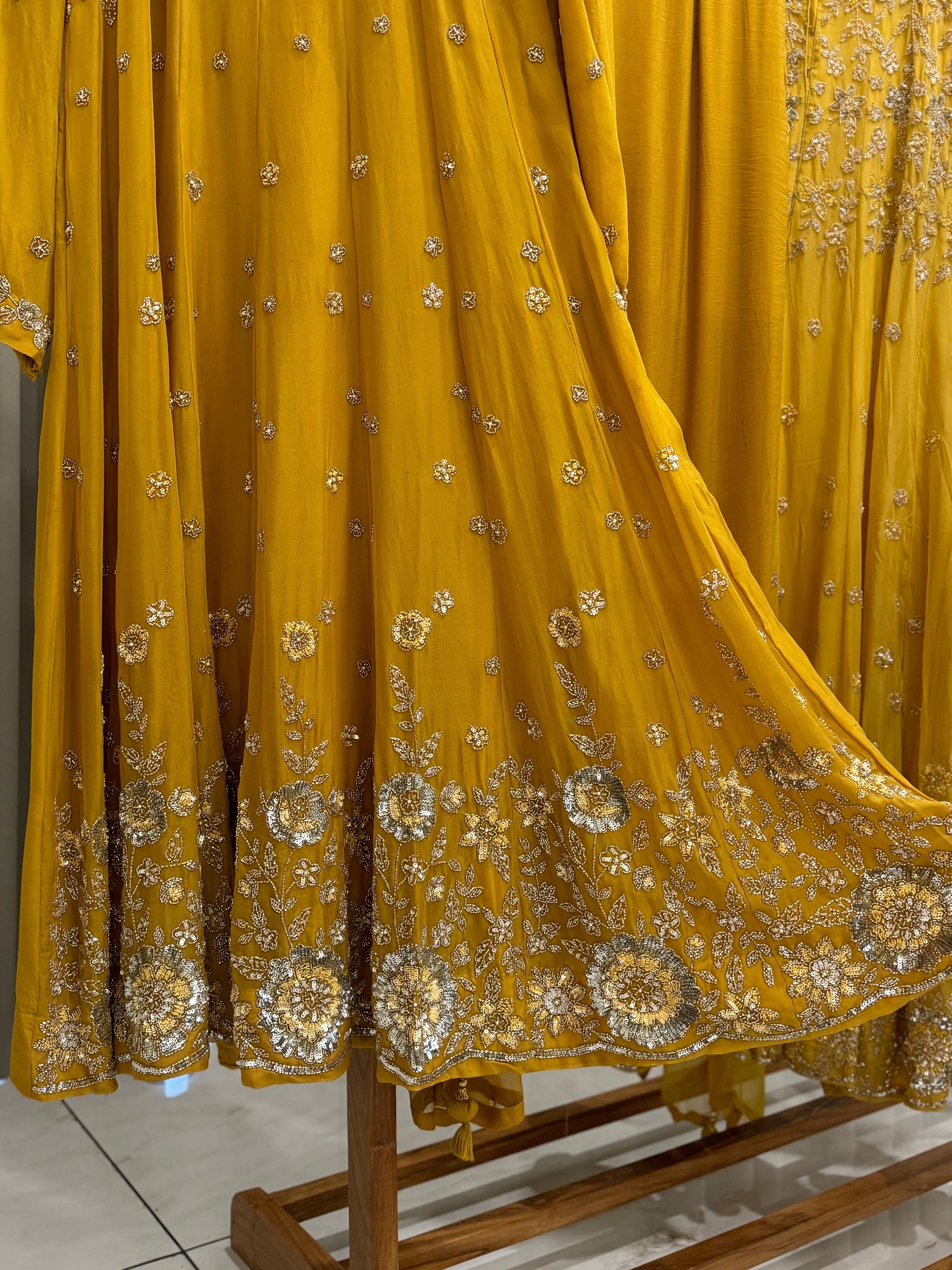 Heavy Handworked Anarkali Suit-53892