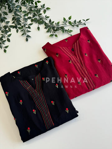 Floral Embroidered Suit set 12694