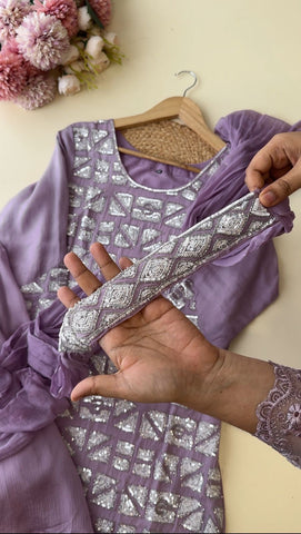 Chinnon handworked suit with divider Bottom