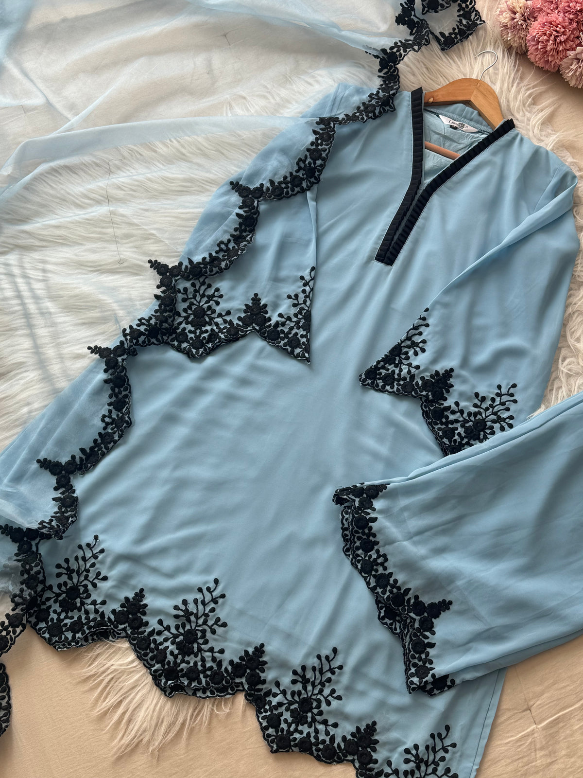 Luxury Pret Collection in Tunic Style & Palazzo - Pehnava Lawns