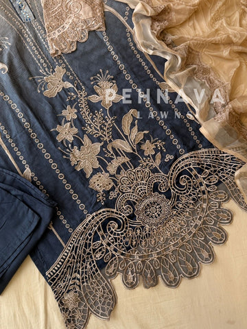Cut Work Stitched Suit 1831