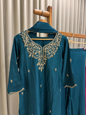 Premium Partywear with Golden Embroidery