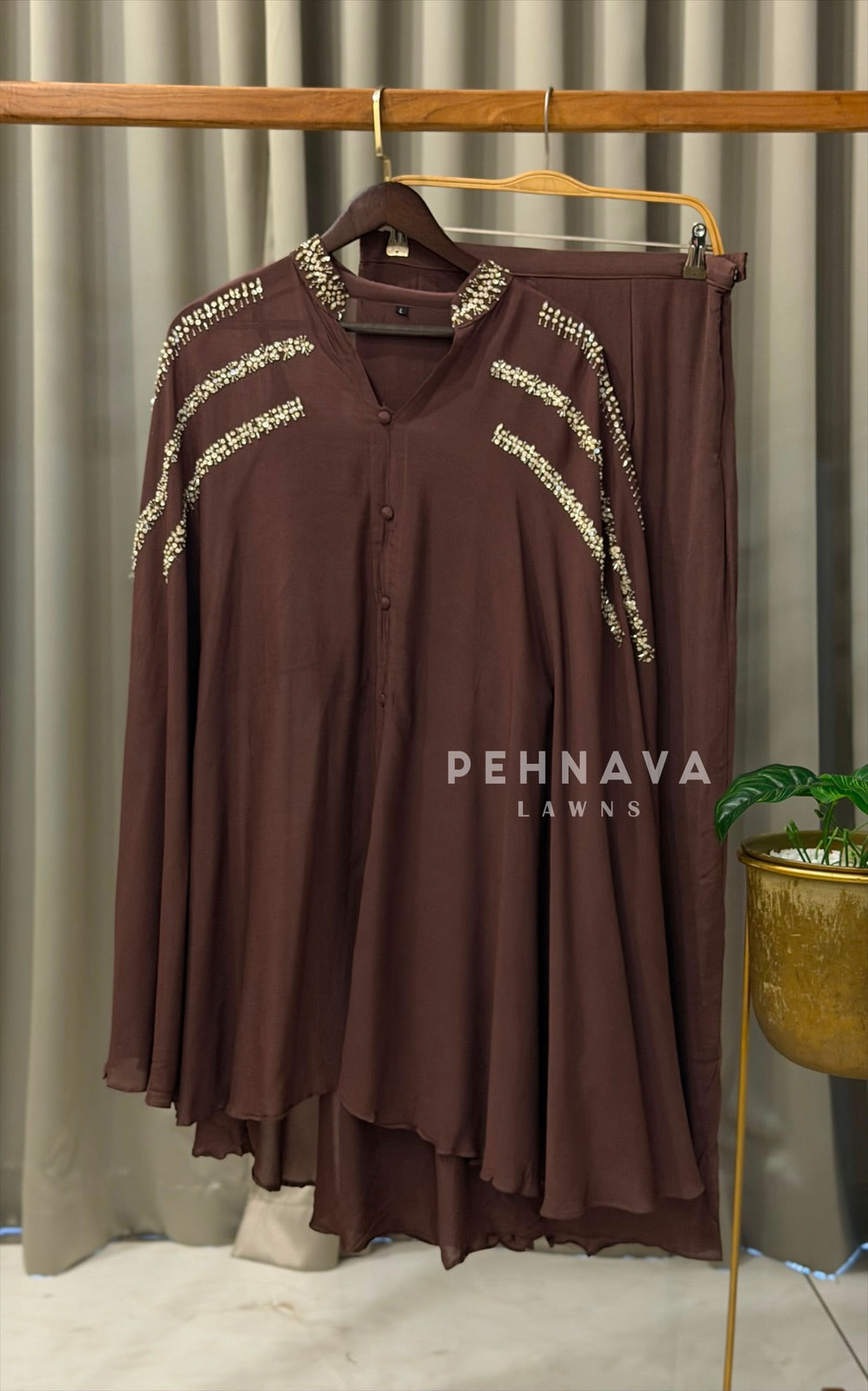 Indo-Western Chinnon Party wear Dress