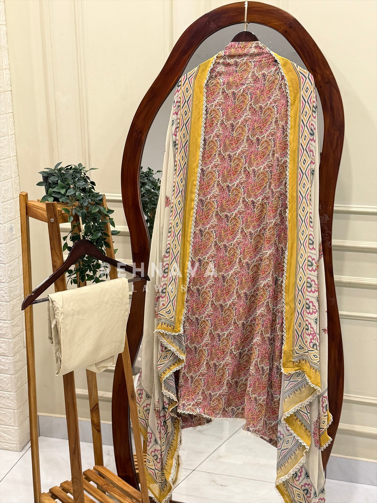 Floral Embroidered Unstitched Suit