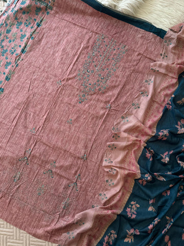 Fully embroidered Cotton suit Ft. Embroidered Dupatta-1265