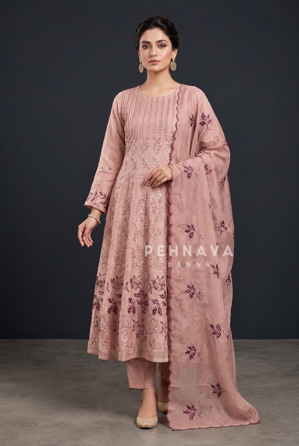 Premium Embroidered Anarkali Attire 20552