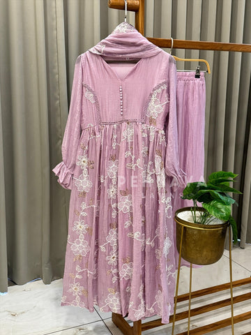 Petal Lace Work Ensemble