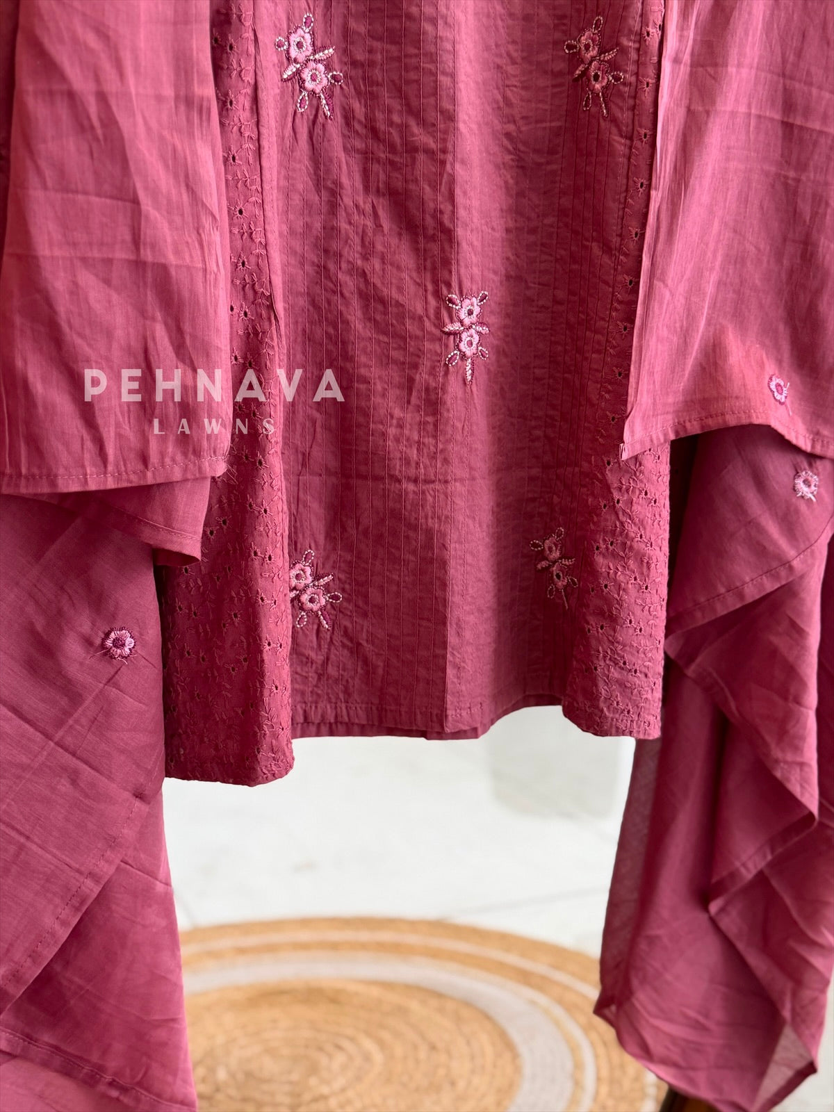 Floral Embroidered Suit