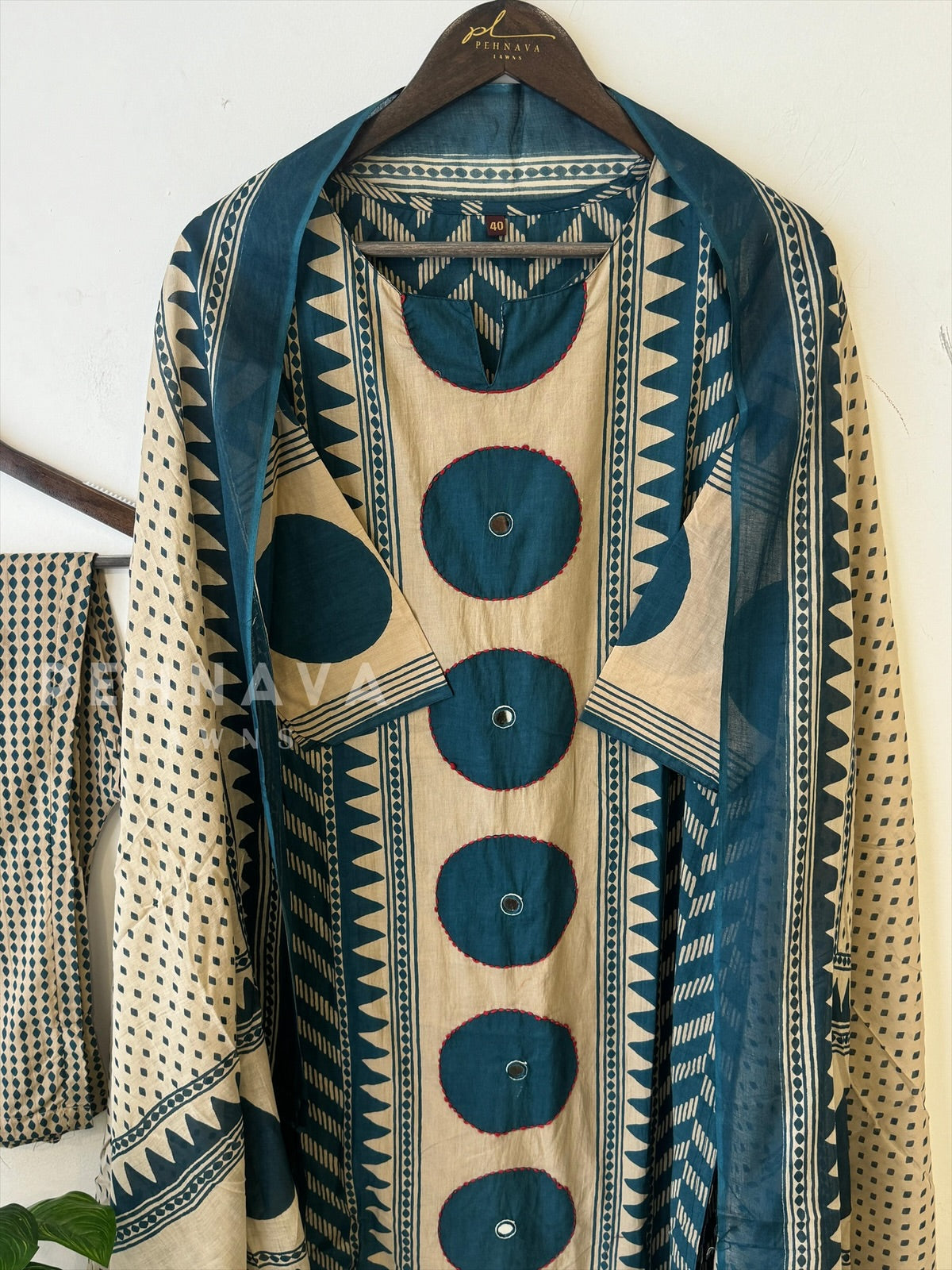 Ethnic Ensemble Suit Set-18712 - Pehnava Lawns