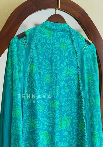 Floral Printed Unstitched Suit 4353