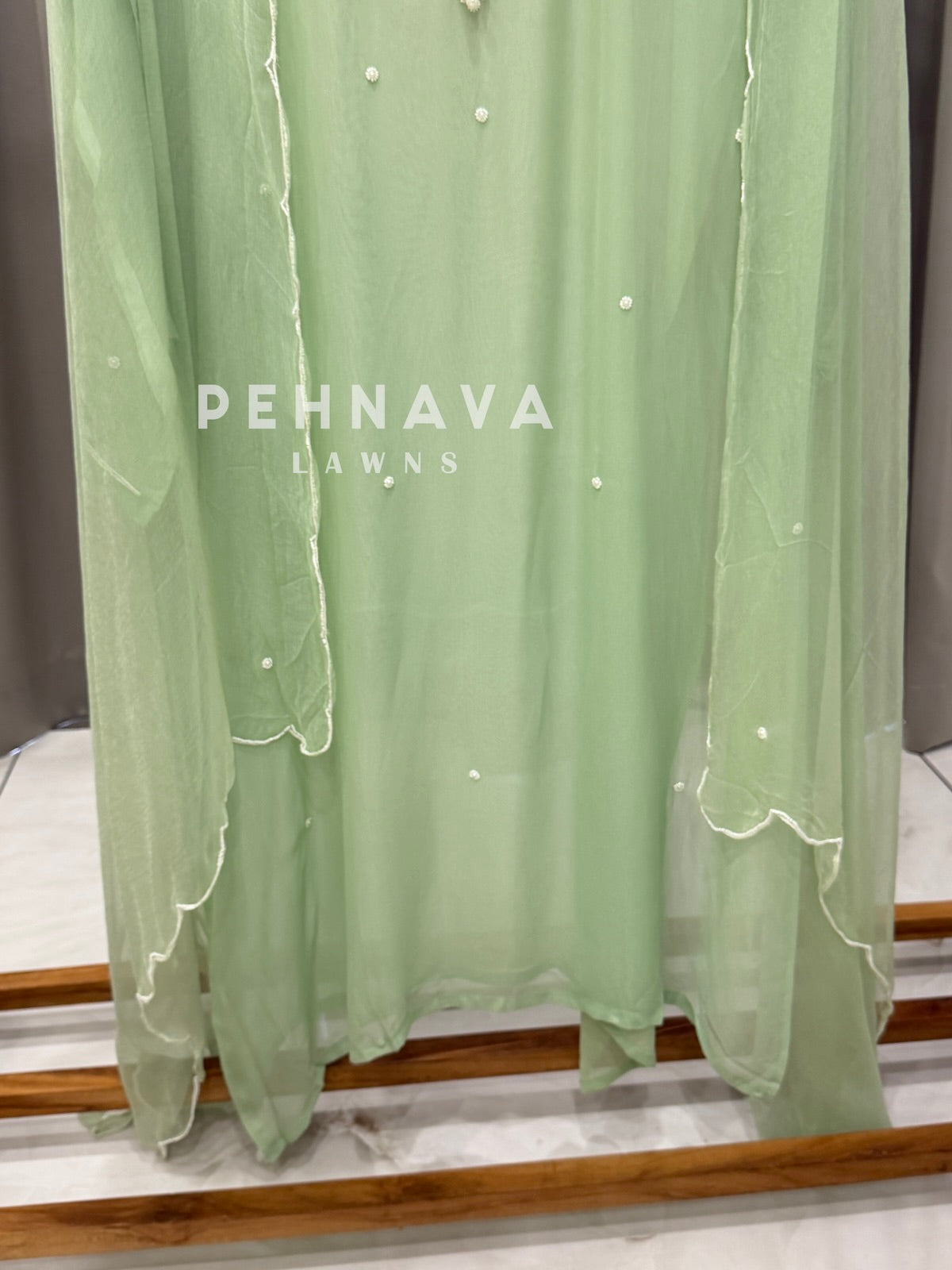 Premium Chiffon Handwork Semi-Stitched Suit