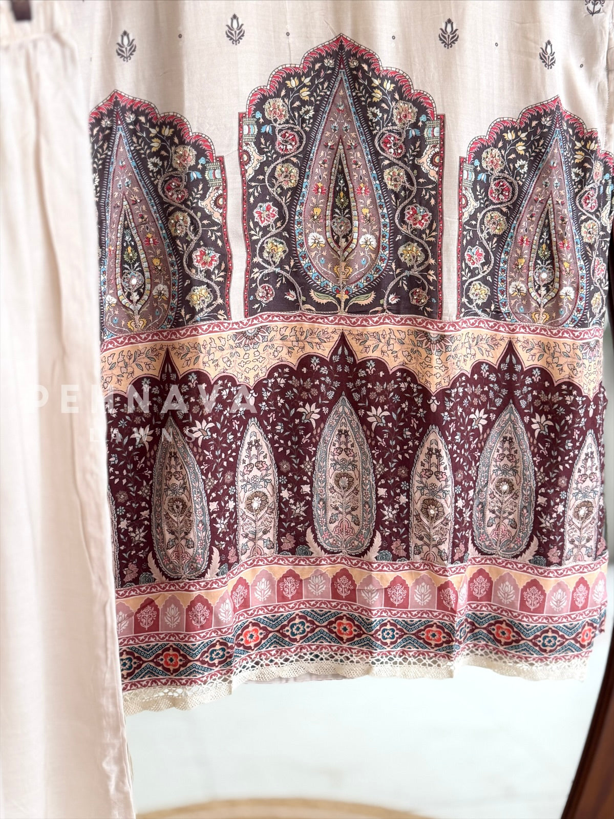 Printed Muslin Suit Set