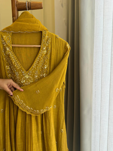 Mulchandheri Panel Cut Handwork Detailing Suit