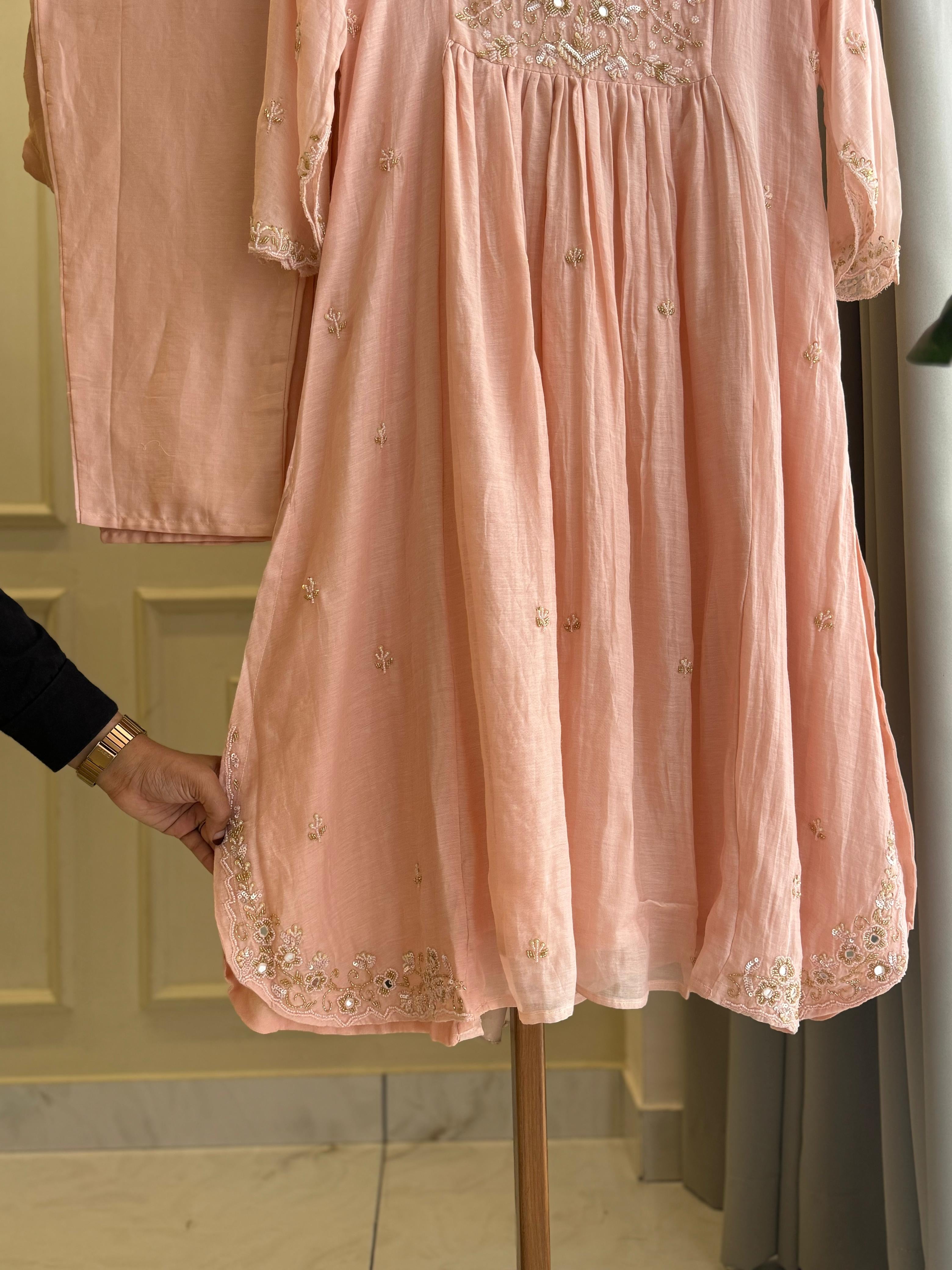 Mulchandheri Panel Cut Handwork Detailing Suit