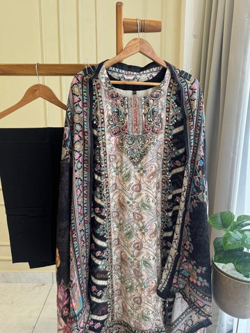 New Premium Party Wear Muslin Suit