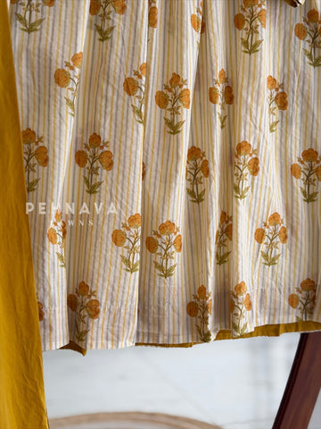 Halter Neck Pleated Printed Suit Set