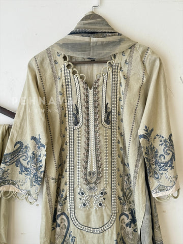 Embroidery Printed Suit Set-1517