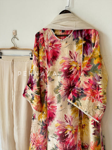 Floral Printed Suit