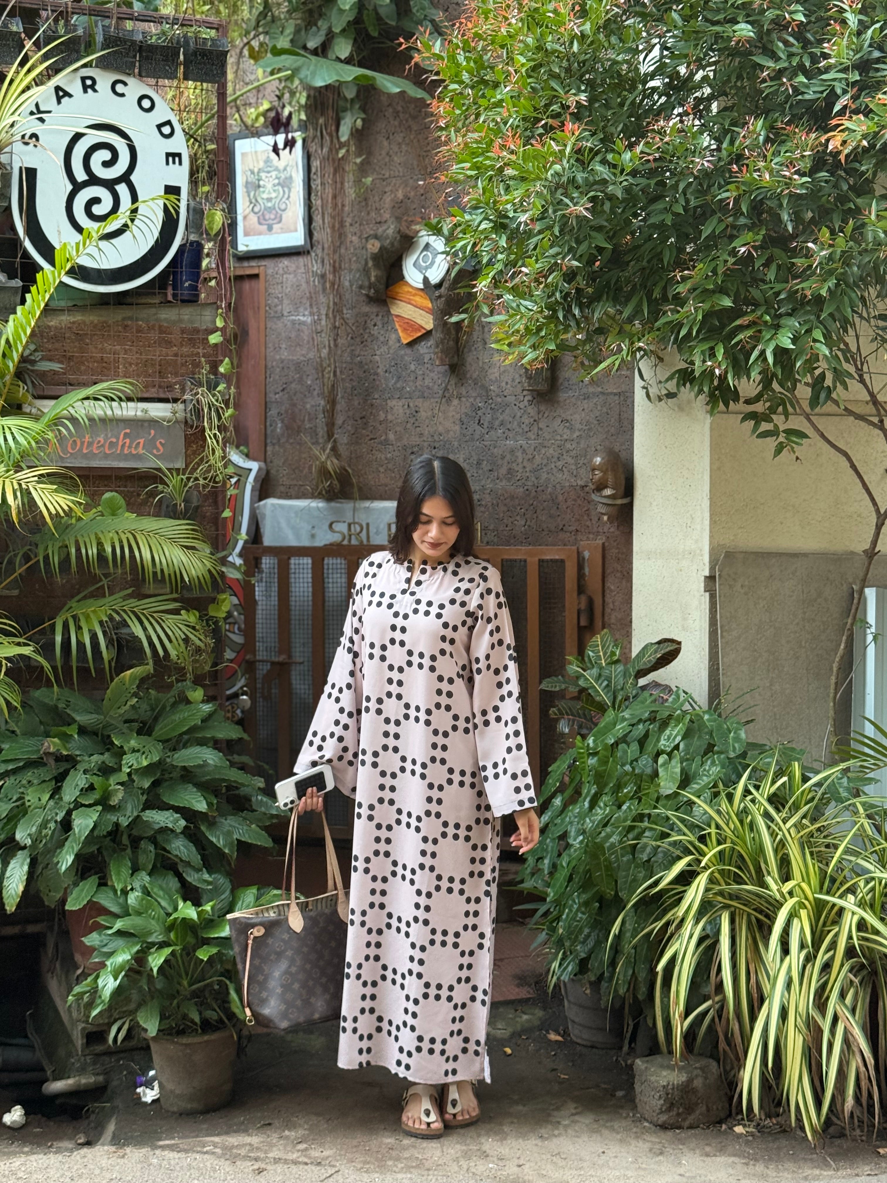 Premium Silk-Cotton Tunic Top-J5995