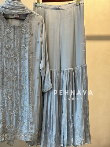 Premium hand worked sharara suit