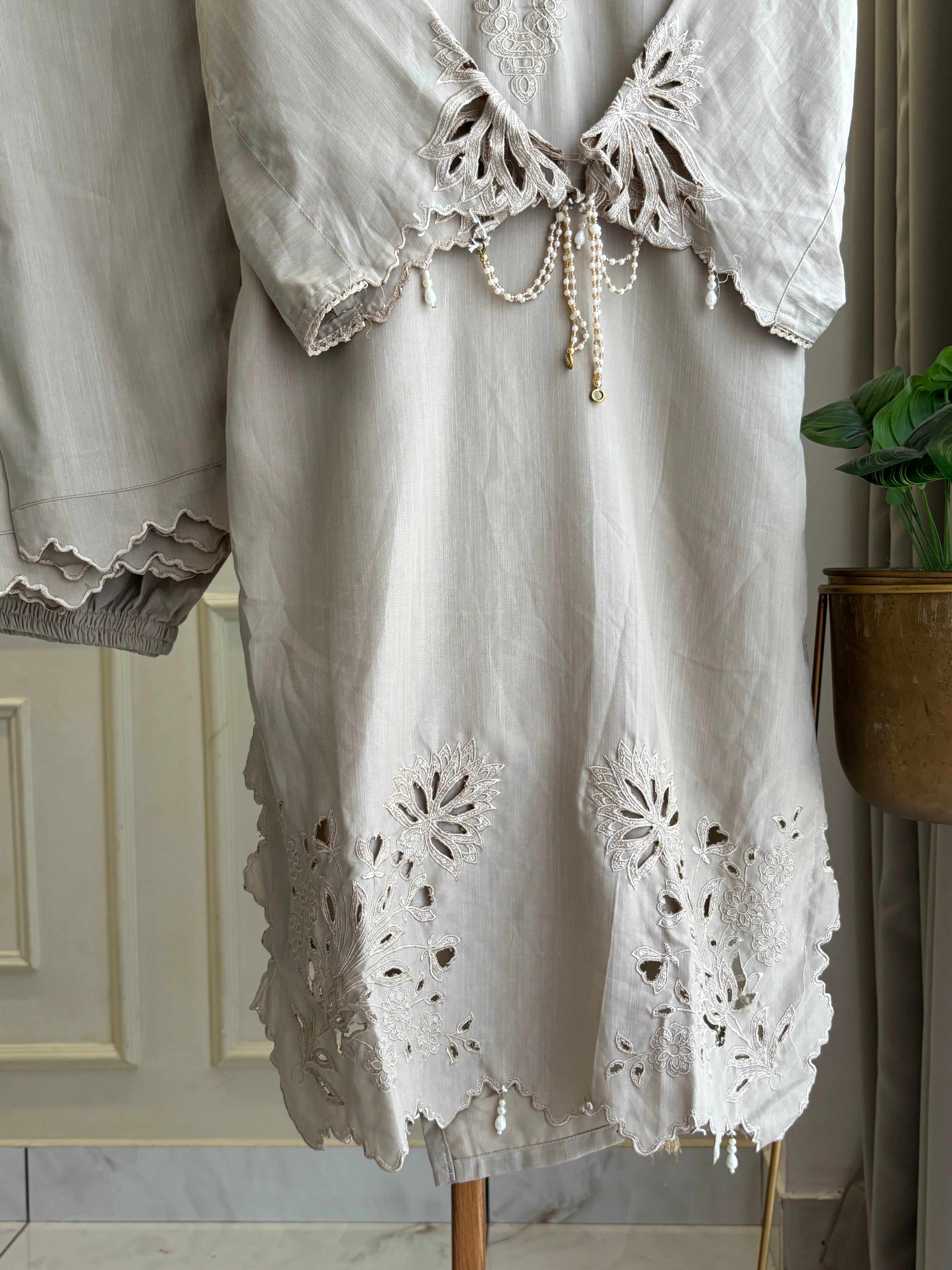 Cutwork Embroidered Trendy Suit