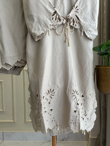 Cutwork Embroidered Trendy Suit