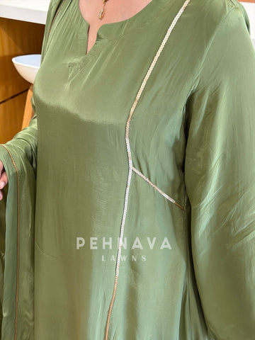 Panel Detailed Three Piece Ensemble 5032