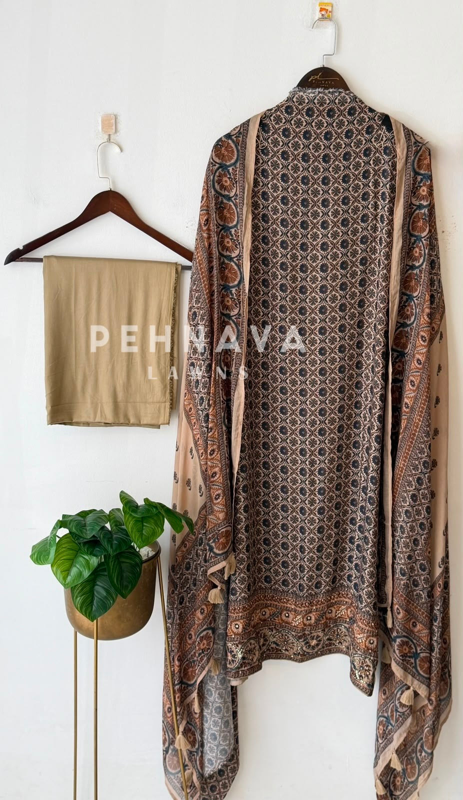 Ajrak Printed Unstitched Suit