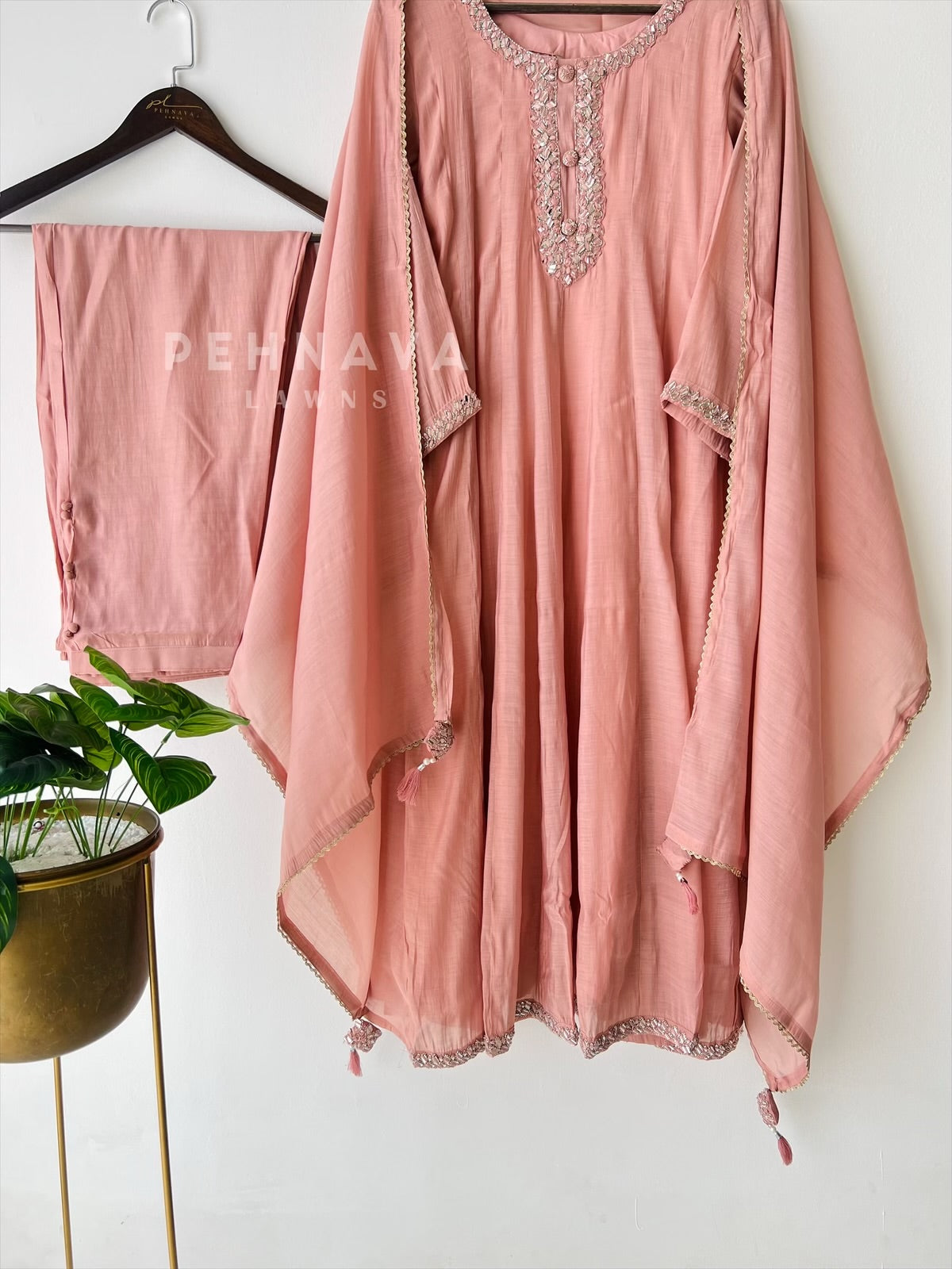 Signature Neck Detail Suit-3696 - Pehnava Lawns