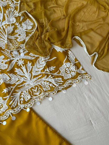 Party Wear Chiffon Georgette Suit Set-Colour Options - Pehnava Lawns